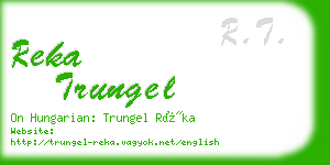 reka trungel business card
